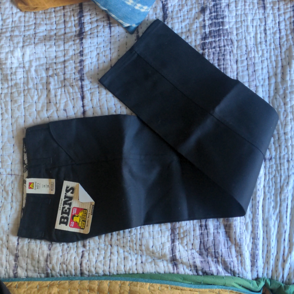 Black Trim Fit Ben Davis pants